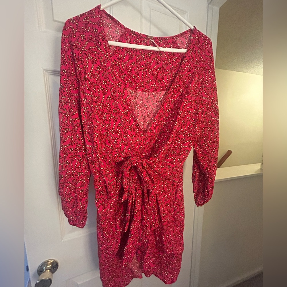 Free People floral mini dress